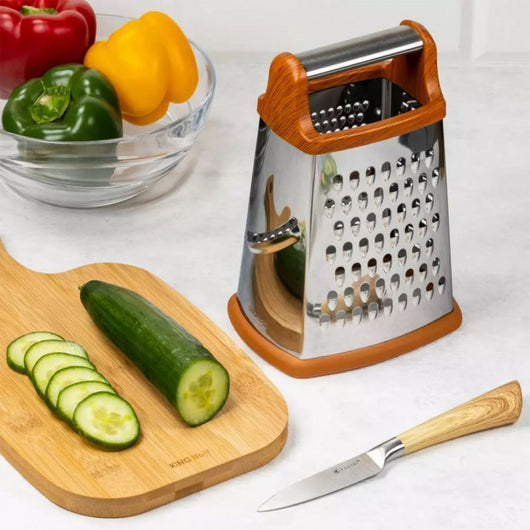 Grattugia da cucina a quattro lati in acciaio inossidabile Kinghoff KH-4088