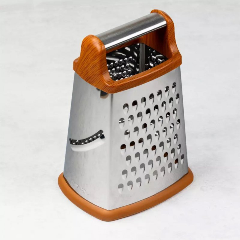 Grattugia da cucina a quattro lati in acciaio inossidabile Kinghoff KH-4088