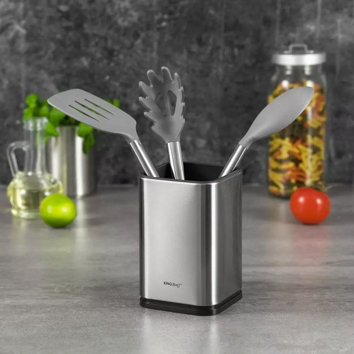 Kinghoff KH-1653 Elegante portautensili da cucina in acciaio inossidabile