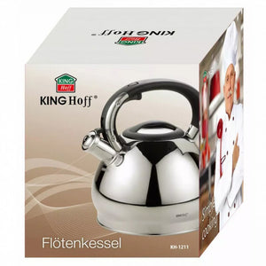 Bollitore a fischio in acciaio inossidabile Kinghoff KH-1211 da 3,4 l