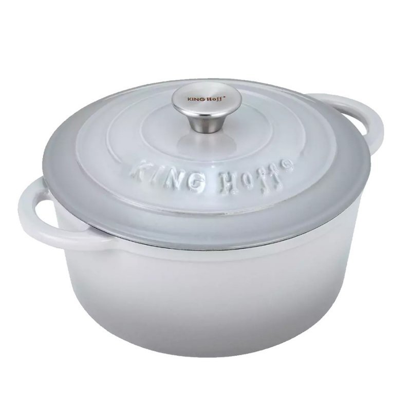 Pentola in ghisa smaltata Kinghoff KH-1521 - Pentola a tenuta di calore da 24 cm