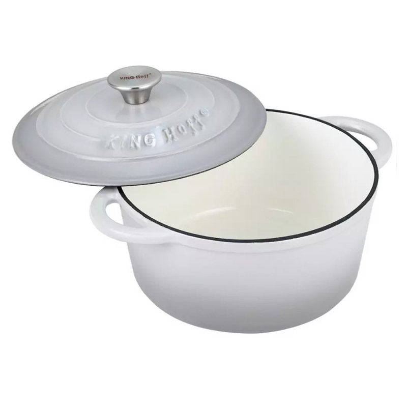 Pentola in ghisa smaltata Kinghoff KH-1521 - Pentola a tenuta di calore da 24 cm