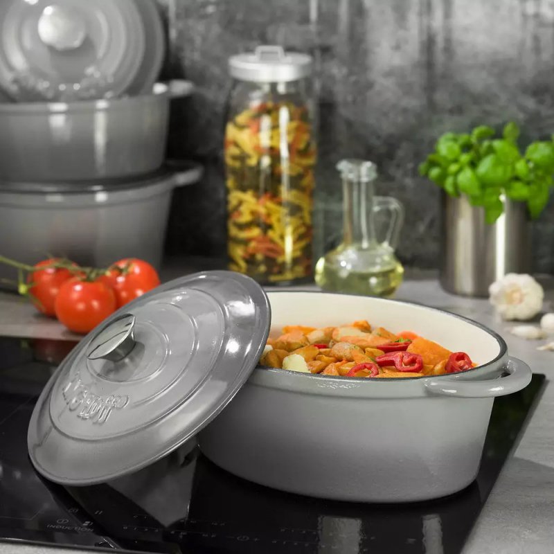 Teglia da forno in ghisa smaltata Kinghoff KH-1613 per una cucina sana