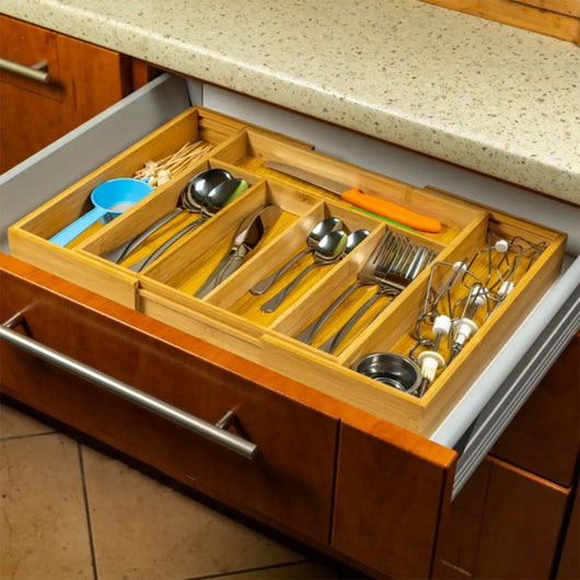Inserto per cassetto in bambù Kinghoff KH-1218 per posate e utensili