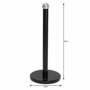 Porta asciugamani di carta Kinghoff KH-1219 - Supporto in acciaio inossidabile nero