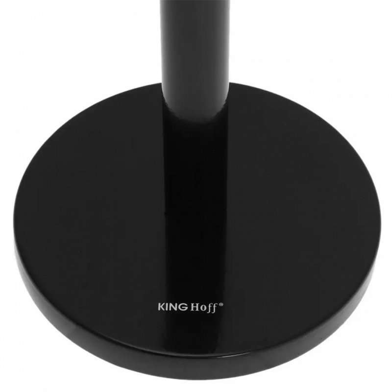 Porta asciugamani di carta Kinghoff KH-1219 - Supporto in acciaio inossidabile nero