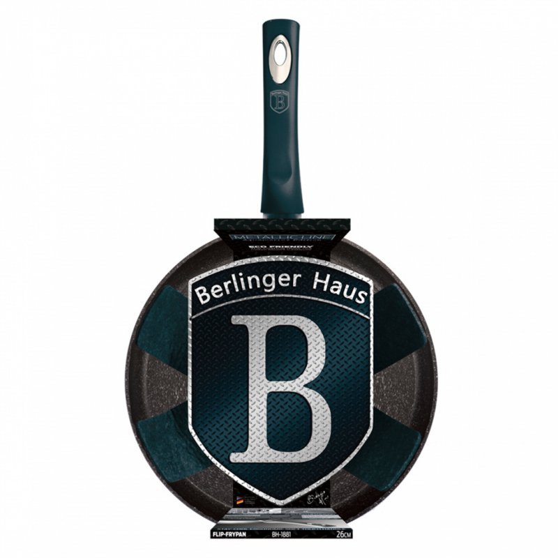 Berlinger haus BH-1881 Padella wok girevole rivestita in granito 26 cm