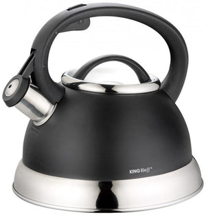 Bollitore a fischio in acciaio inossidabile nero opaco Kinghoff KH-1224