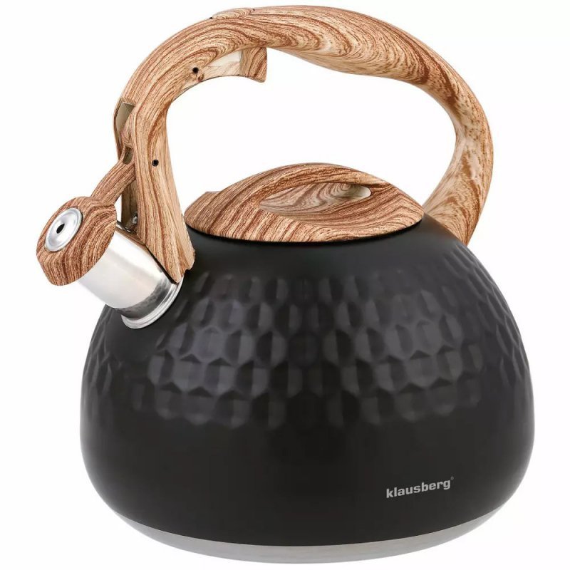 Klausberg KB-7562 Bollitore con fischietto da 2,8 l in acciaio inox