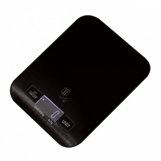 Bilancia da cucina superpiatta Berlinger haus BH-9425 in argento nero