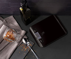 Bilancia da cucina superpiatta Berlinger haus BH-9425 in argento nero