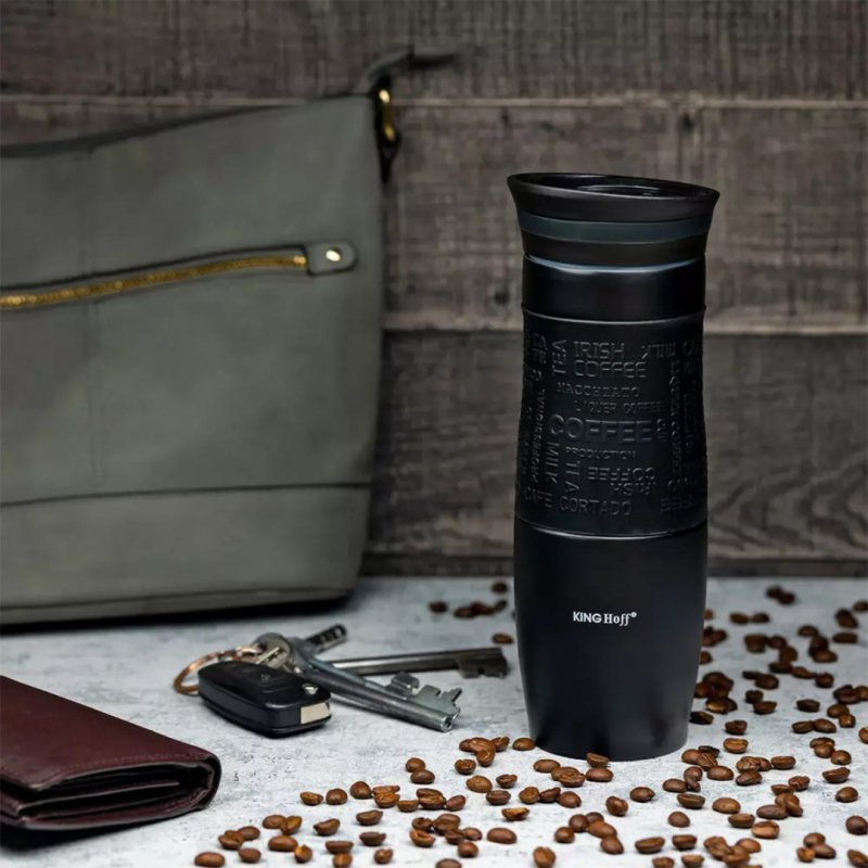 Tazza termica a doppia parete in acciaio inossidabile Kinghoff KH-1615 da 500 ml