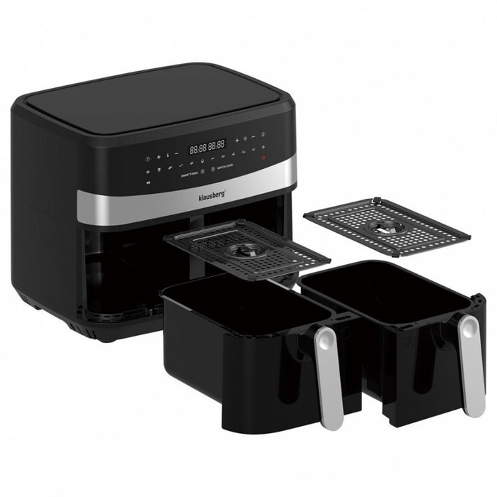 Friggitrice ad aria senza olio Klausberg KB-7573 con doppio cestello da 4,5 l