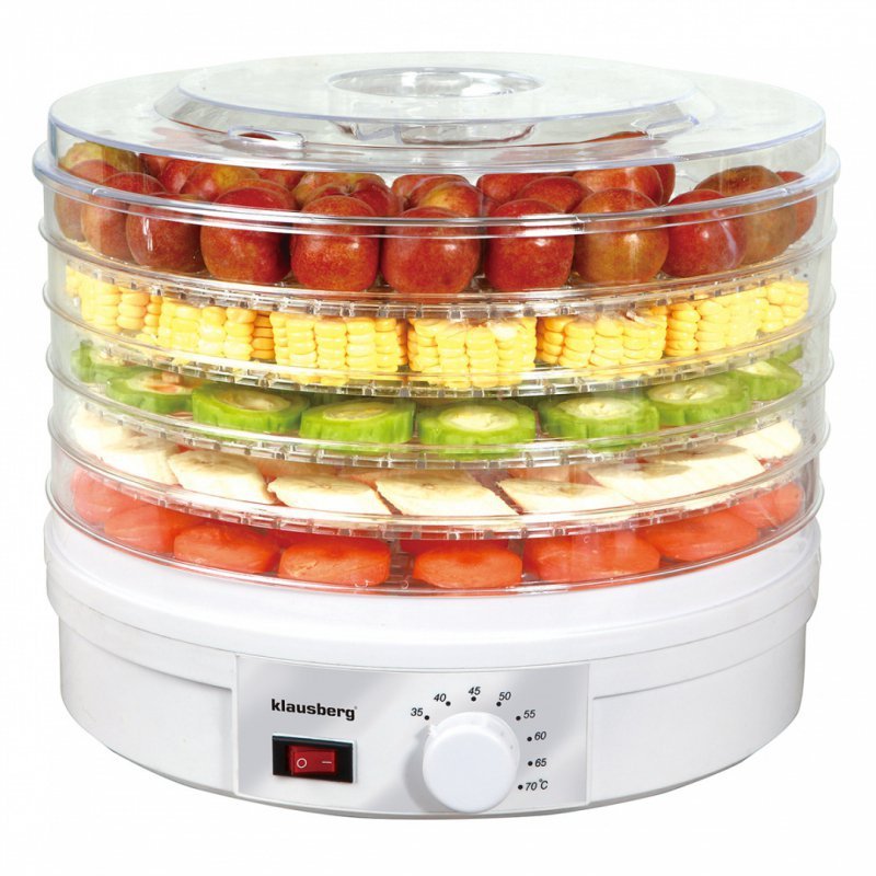 Essiccatore elettrico multistrato per alimenti Klausberg KB-7567 per spuntini salutari