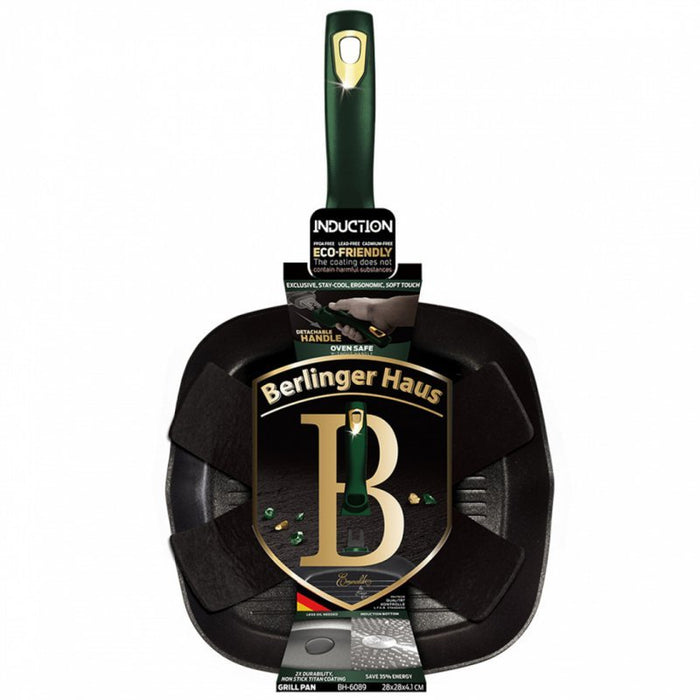 Berlinger Haus BH-6089 Padella per griglia con rivestimento in granito 28 cm