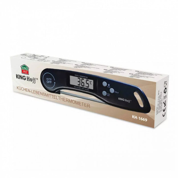 Termometro da cucina elettronico LCD Kinghoff KH-1669 per carni e liquidi