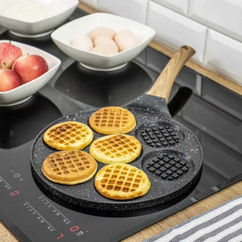 Kinghoff KH-1668 Padella per pancake in marmo antiaderente