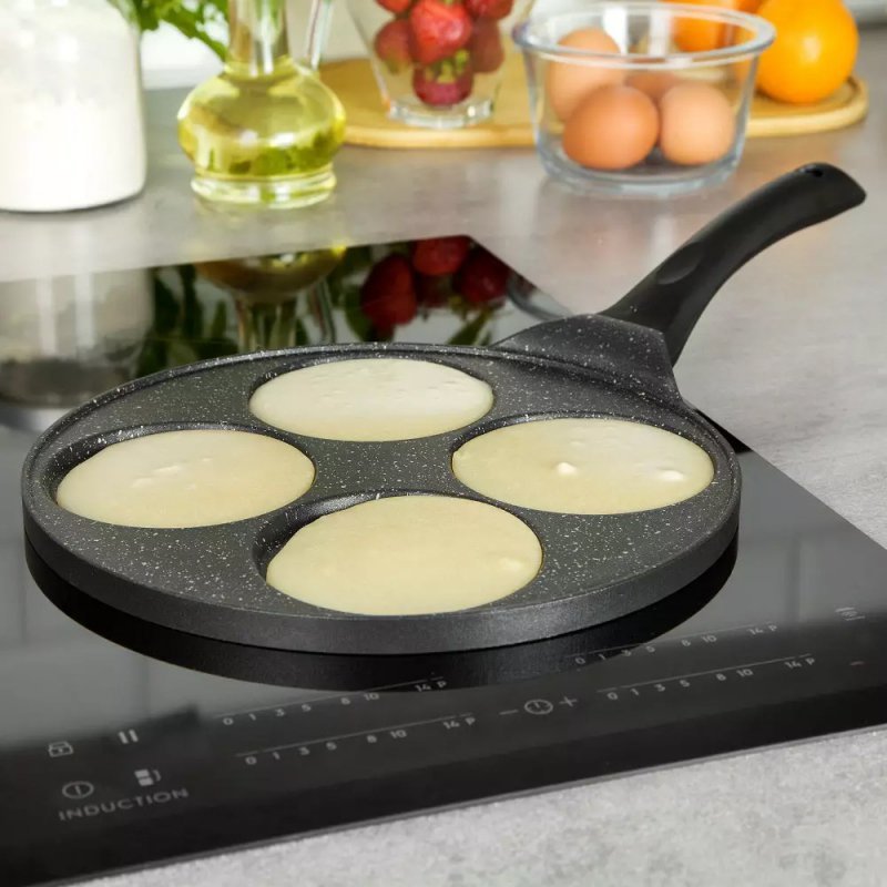 Kinghoff KH-1671 Teglia antiaderente per uova e pancake in marmo 26,5 cm