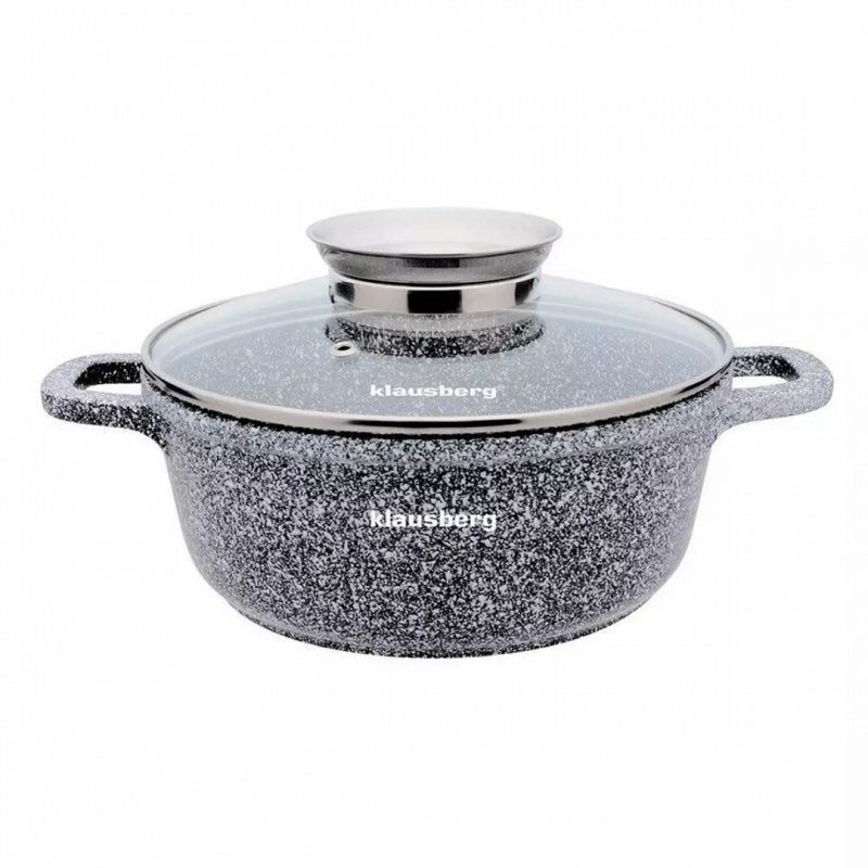 Klausberg KB-7519 Pentola in marmo da 1,3 l, compatibile con l'induzione