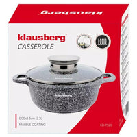 Klausberg KB-7520 Pentola in marmo a induzione da 2,3 l con manopola per aromi