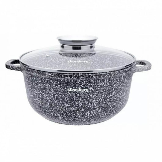 Klausberg KB-7521 Pentola in marmo da 3,3 l, compatibile con l'induzione