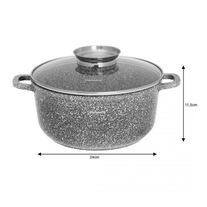 Klausberg KB-7521 Pentola in marmo da 3,3 l, compatibile con l'induzione