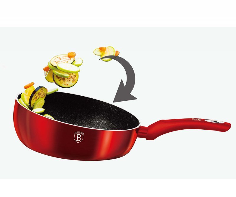 Berlinger Haus BH-1302 Padella Flip Wok da 26 cm con rivestimento in granito