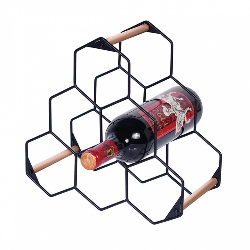 Berlinger Haus BH-6772 Elegante portabottiglie per 6 bottiglie con dettagli in oro rosa