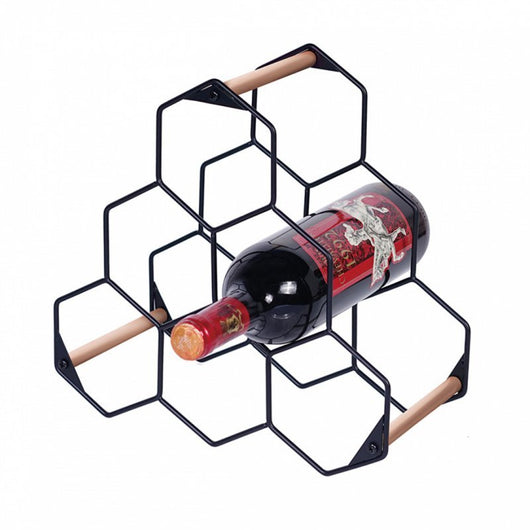 Berlinger Haus BH-6772 Elegante portabottiglie per 6 bottiglie con dettagli in oro rosa