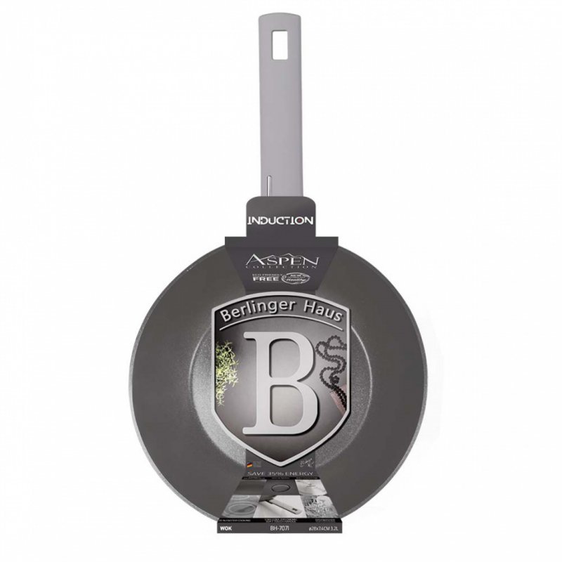 Berlinger haus BH-7071 Aspen Titanium Wok antiaderente 28 cm
