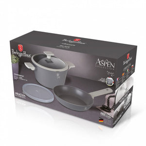 Berlinger haus BH-7079 Aspen Titanium Set di pentole antiaderenti