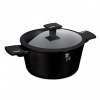 Berlinger Haus BH-7087 Pentola in titanio con coperchio in vetro, 24 cm, pentole antiaderenti