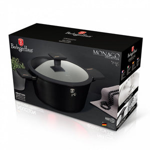 Berlinger Haus BH-7087 Pentola in titanio con coperchio in vetro, 24 cm, pentole antiaderenti