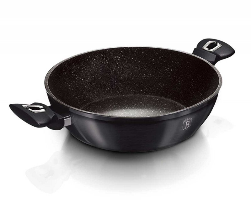 Berlinger haus BH-7111 Carbon Pro Pentola wok piatta 28 cm Pentole antiaderenti
