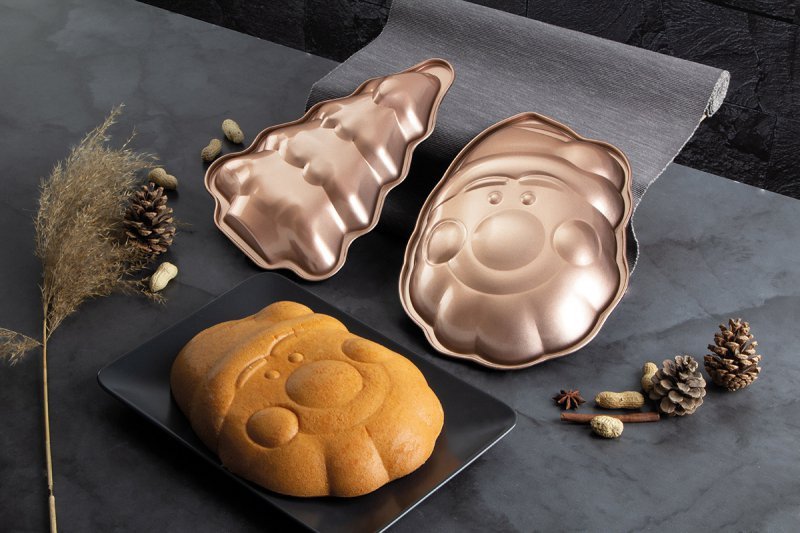 Berlinger haus BH-6948 Set di teglie natalizie in oro rosa