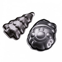 Berlinger haus BH-6950 Set di teglie natalizie - Babbo Natale e albero