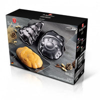 Berlinger haus BH-6950 Set di teglie natalizie - Babbo Natale e albero