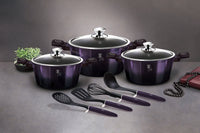 Berlinger haus BH-7141 Set di pentole antiaderenti viola