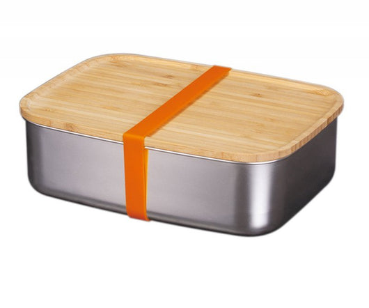Berlinger haus BH-7207 Pratico contenitore per il pranzo in acciaio verniciato con coperchio in bambù
