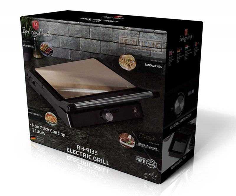 Berlinger Haus BH-9135 Griglia elettrica con piastre di cottura antiaderenti