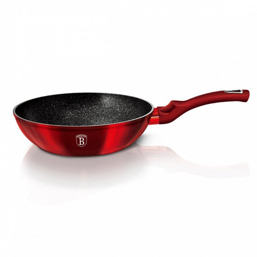 Berlinger Haus BH-6166 Padella Wok in Granito 30 cm Borgogna
