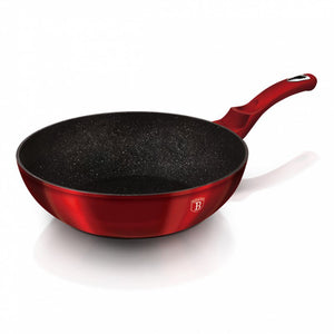 Berlinger Haus BH-6166 Padella Wok in Granito 30 cm Borgogna