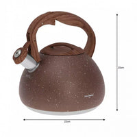 Klausberg KB-7510 Bollitore con fischietto in acciaio inossidabile da 2,8 l