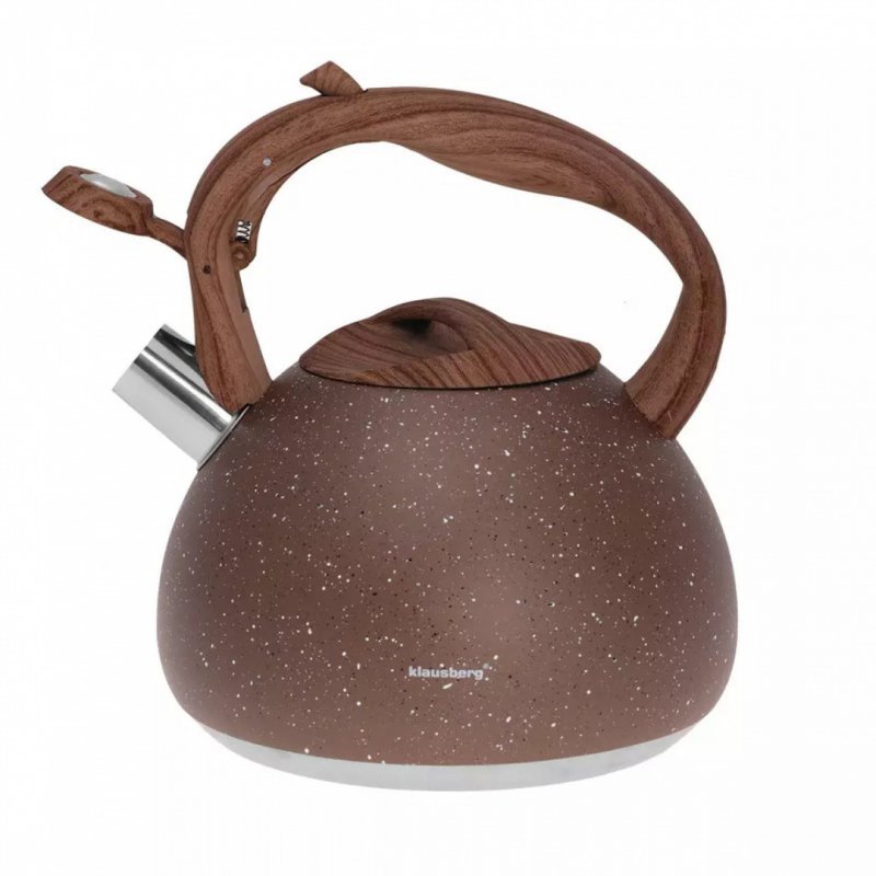 Klausberg KB-7510 Bollitore con fischietto in acciaio inossidabile da 2,8 l