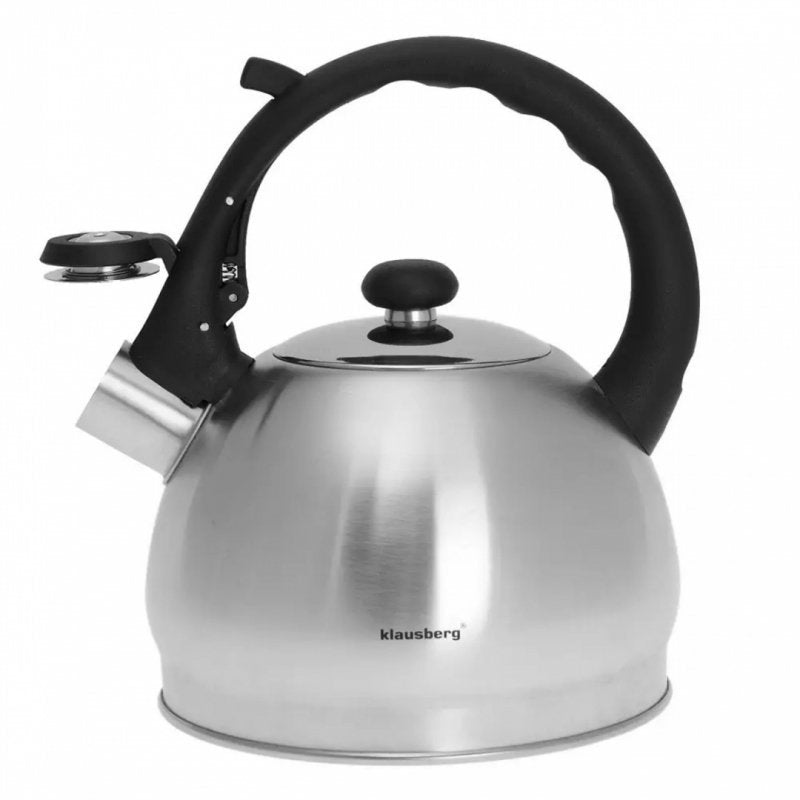 Klausberg KB-7042 Bollitore con fischio in acciaio inossidabile da 1,8 l