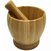 Set di mortaio e pestello in bambù Kinghoff KH-1617 per macinare le spezie