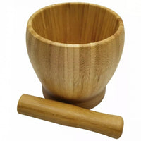 Set di mortaio e pestello in bambù Kinghoff KH-1617 per macinare le spezie