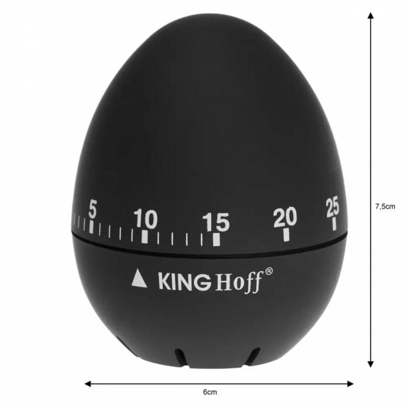 Timer da cucina meccanico Kinghoff KH-1620 con corpo in gomma morbida al tatto