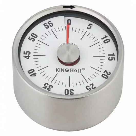 Timer da cucina magnetico Kinghoff KH-3176 con design in acciaio inossidabile