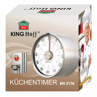 Timer da cucina magnetico Kinghoff KH-3176 con design in acciaio inossidabile